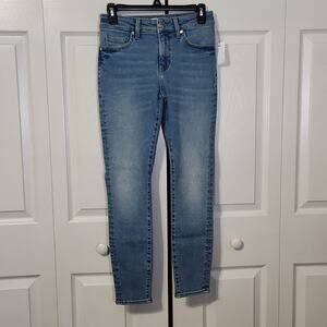 GDW General Denim‎ Works Women's Light Wash Skinny Jeans Size 26 Zip Button NWT